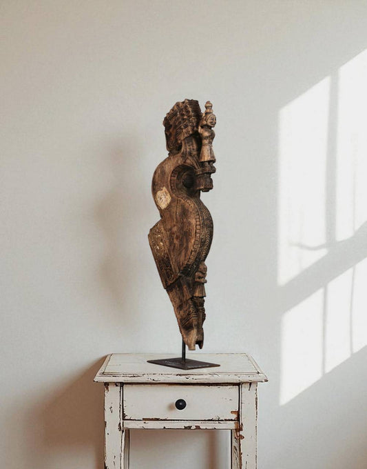 Carved Wooden Temple Bracke