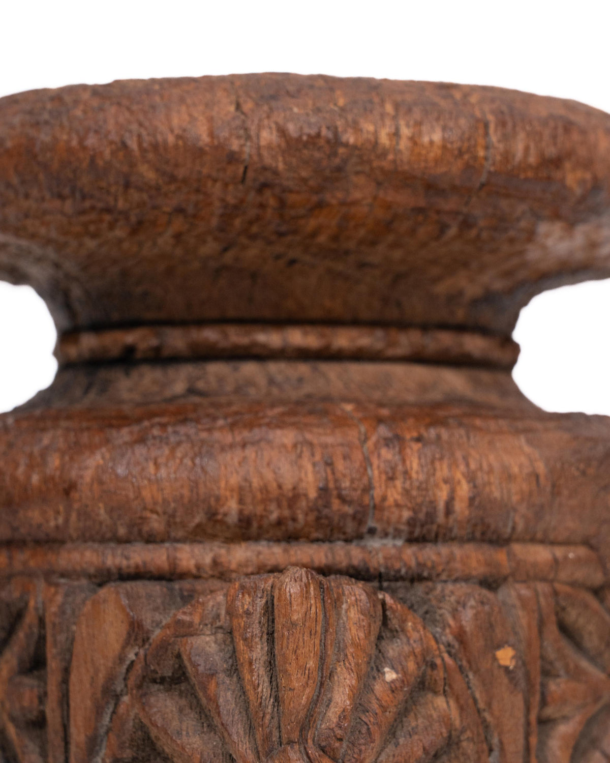 WOODEN SEEDER CANDLE STAND originally old seeder | Kanoochoo