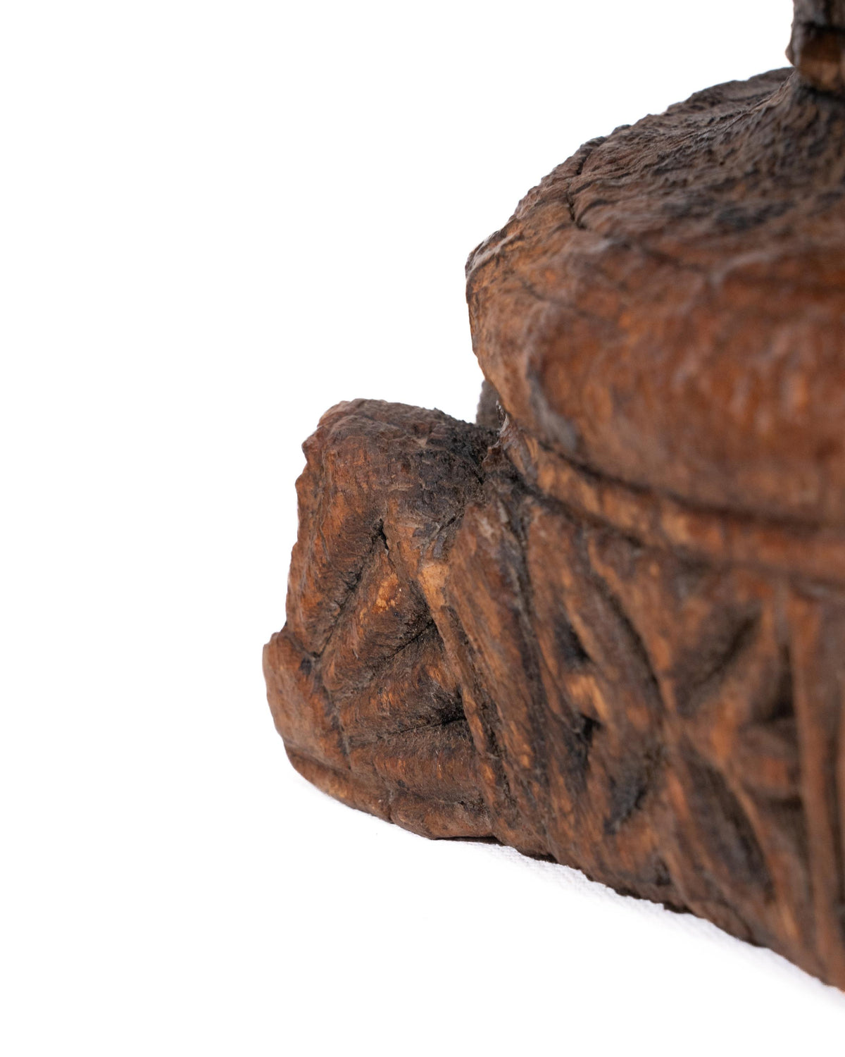 WOODEN SEEDER CANDLE STAND originally old seeder | Kanoochoo